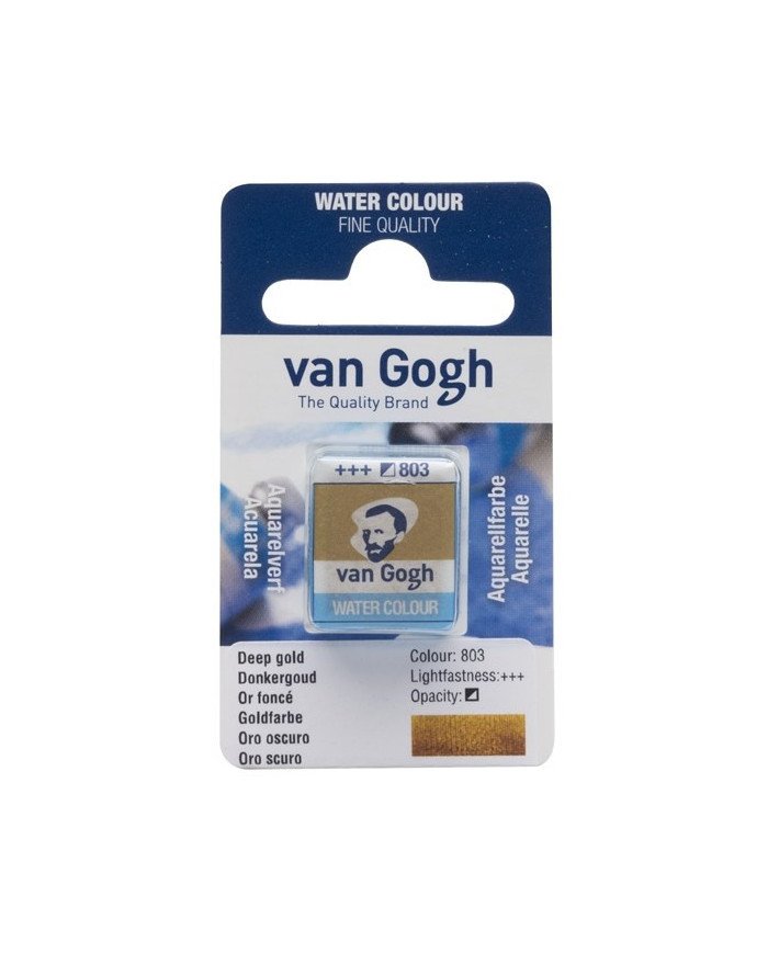 Peinture Aquarelle Fine Demi-Godet - 803 Or Foncé