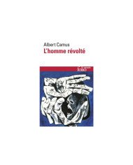 L'homme révolté - Albert Camus L'homme révolté - Albert Camus