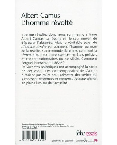 L'homme révolté - Albert Camus L'homme révolté - Albert Camus