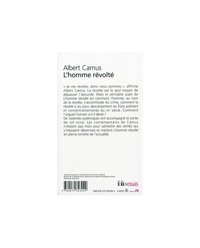 L'homme révolté - Albert Camus L'homme révolté - Albert Camus
