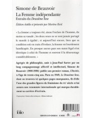 La femme indépendante Simone de Beauvoir