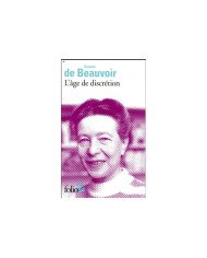 L'âge de discrétion Simone de Beauvoir