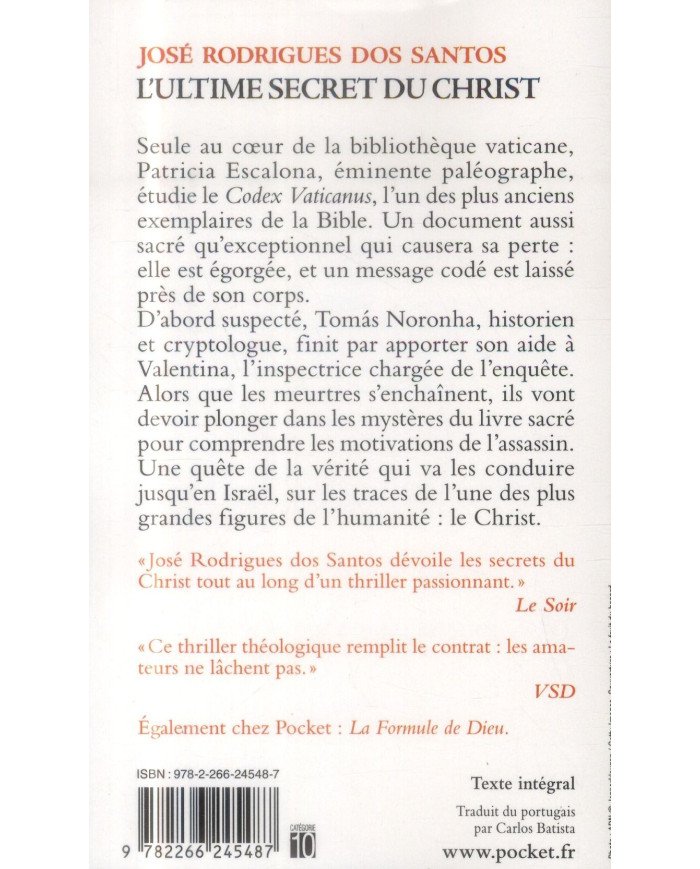 L'ultime secret du christ José Rodrigues dos Santos