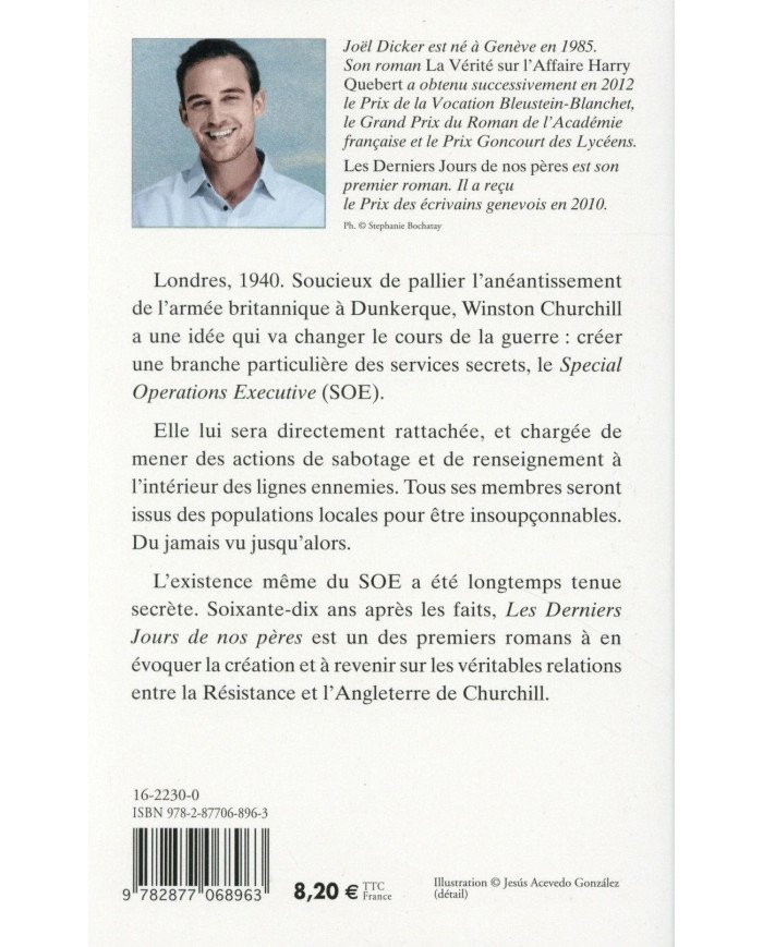 Les derniers jours de nos pères Joel Dicker