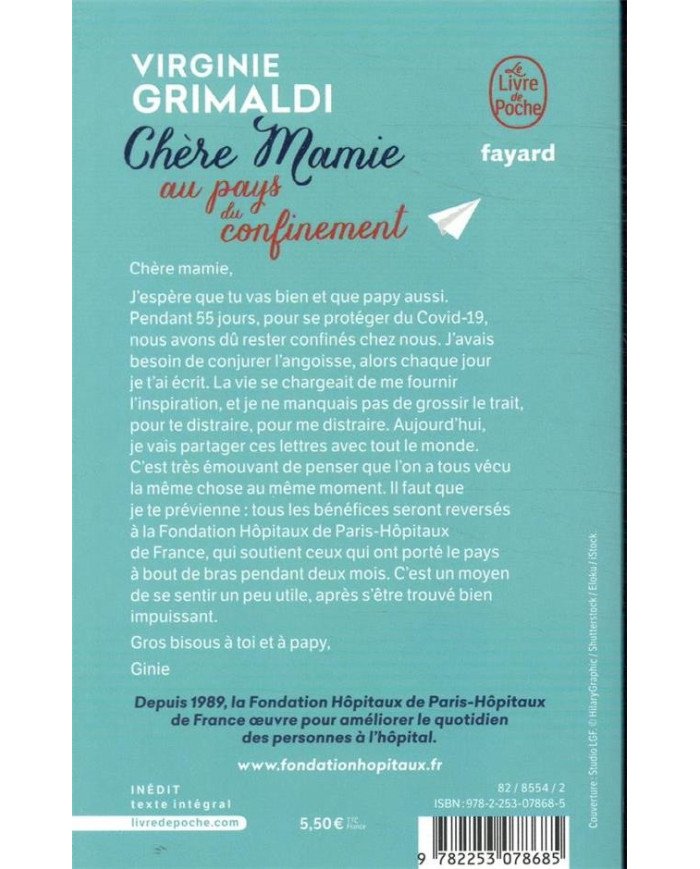 Chère mamie au pays du confinement Virginie Grimaldi