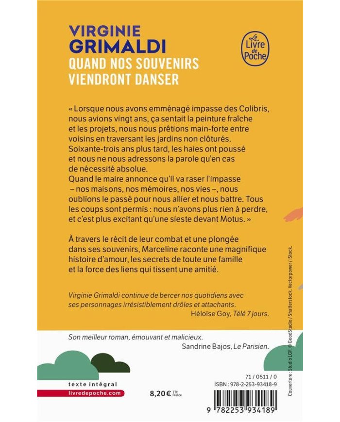 Quand nos souvenirs viendront danser Virginie Grimaldi