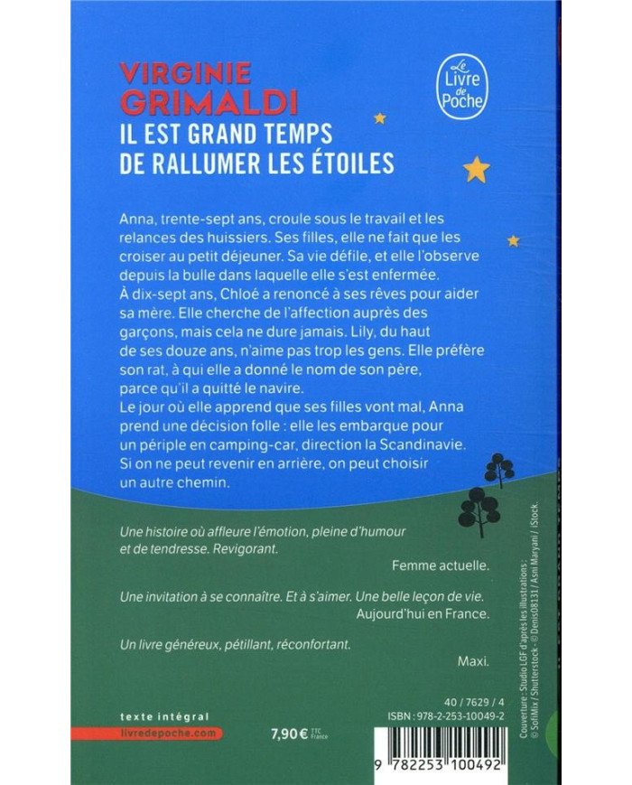 Il est grand temps de rallumer les étoiles Virginie Grimaldi