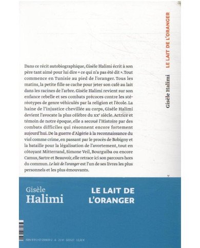 Le lait de l'oranger Gisèle Halimi Le lait de l'oranger Gisèle Halimi