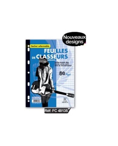 Feuilles De Classeur Extra Blanc A4 80P -80G Selecta Feuilles De Classeur Extra Blanc A4 80P -80G Selecta