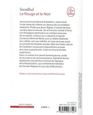 Le rouge et le noir Le rouge et le noir