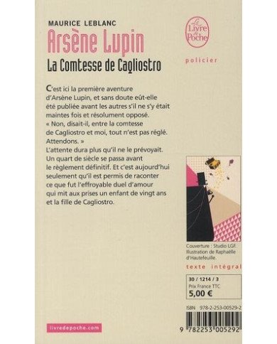 Arsène Lupin, La comtesse de cagliostro Arsène Lupin, La comtesse de cagliostro