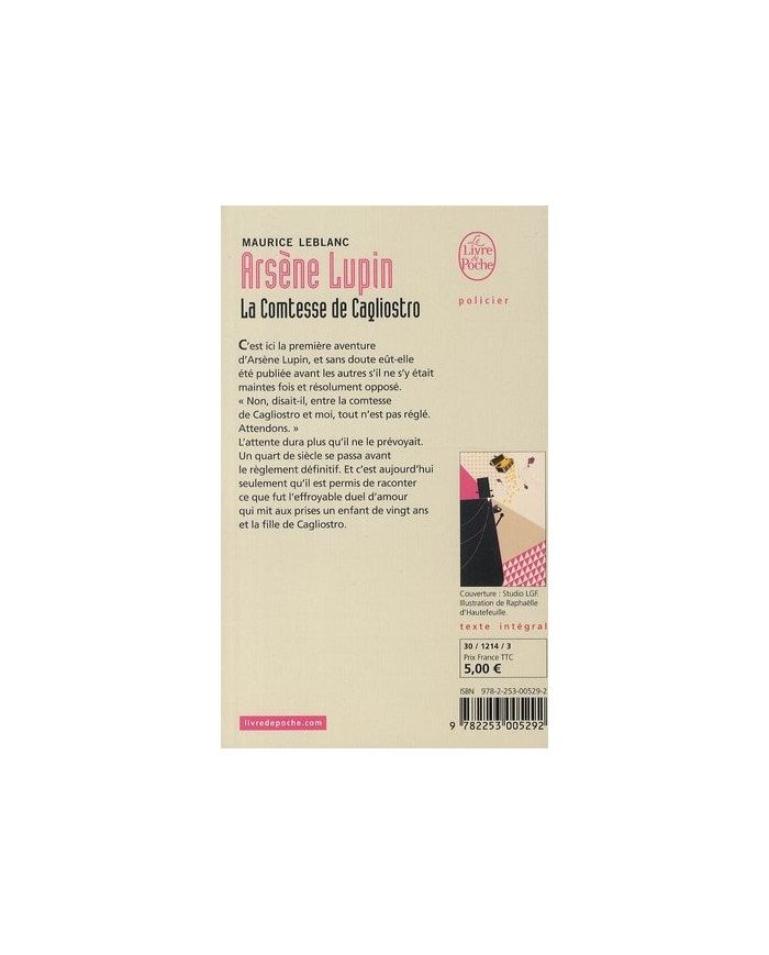 Arsène Lupin, La comtesse de cagliostro Arsène Lupin, La comtesse de cagliostro