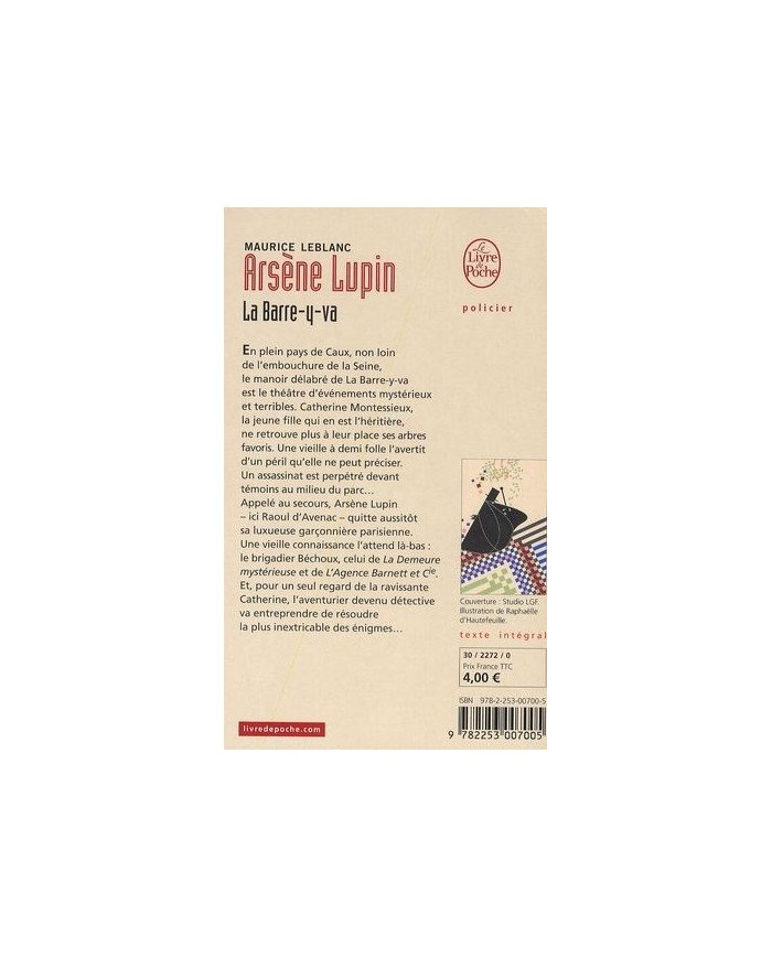 Arsène Lupin, La barre-y-va Arsène Lupin, La barre-y-va