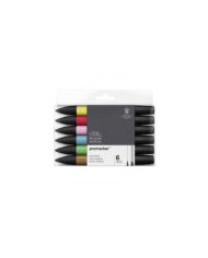 Set de 6 Feutres Promarker Tons Moyen Winsor&Newton