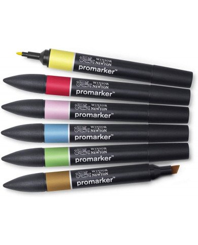 Set de 6 Feutres Promarker Tons Moyen Winsor&Newton