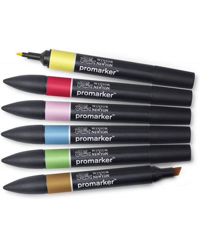 Set de 6 Feutres Promarker Tons Moyen Winsor&Newton
