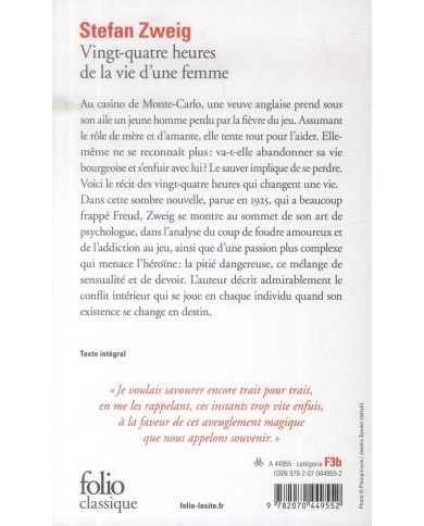 Vingt-quatre heures de la vie d'une femme Vingt-quatre heures de la vie d'une femme
