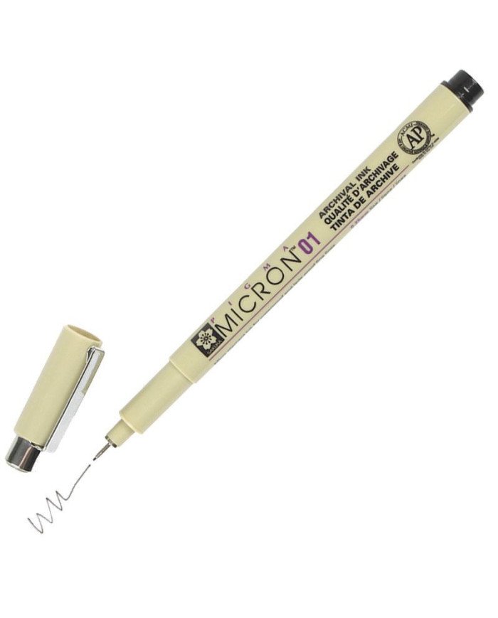 Stylo Pigma Micron 01 Noir 0.25 mm SAKURA