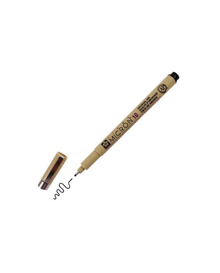 Stylo Pigma Micron 10 Noir 0.6 mm SAKURA