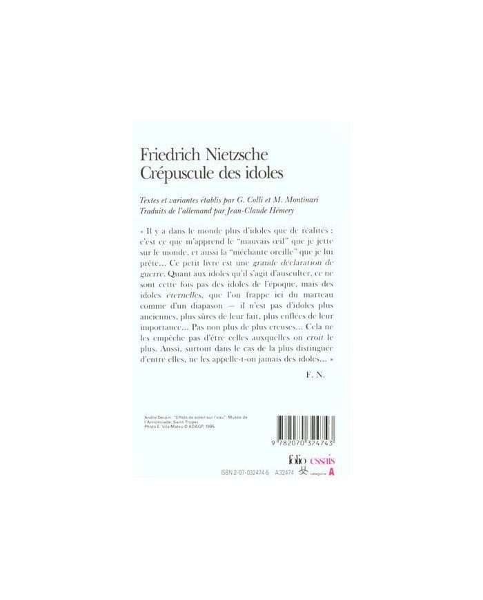 Crépuscule des idoles