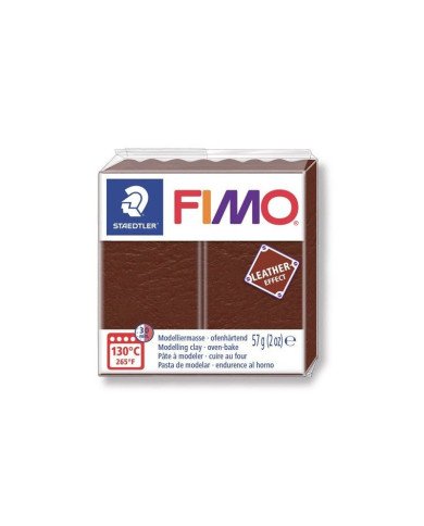 Pâte Fimo Leather Effect Noisette 779 - 57G Staedtler