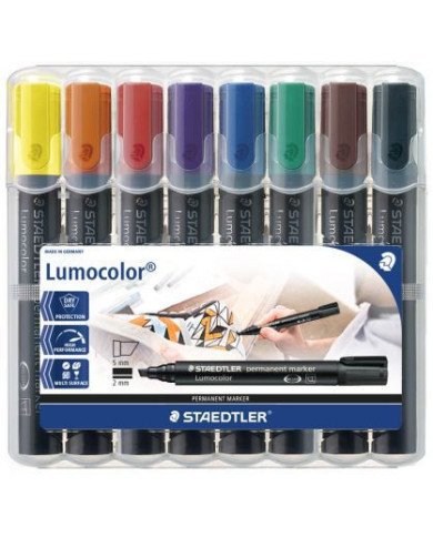 Marqueur permanent- 350- Lumocolor- Etui de 8 Staedtler