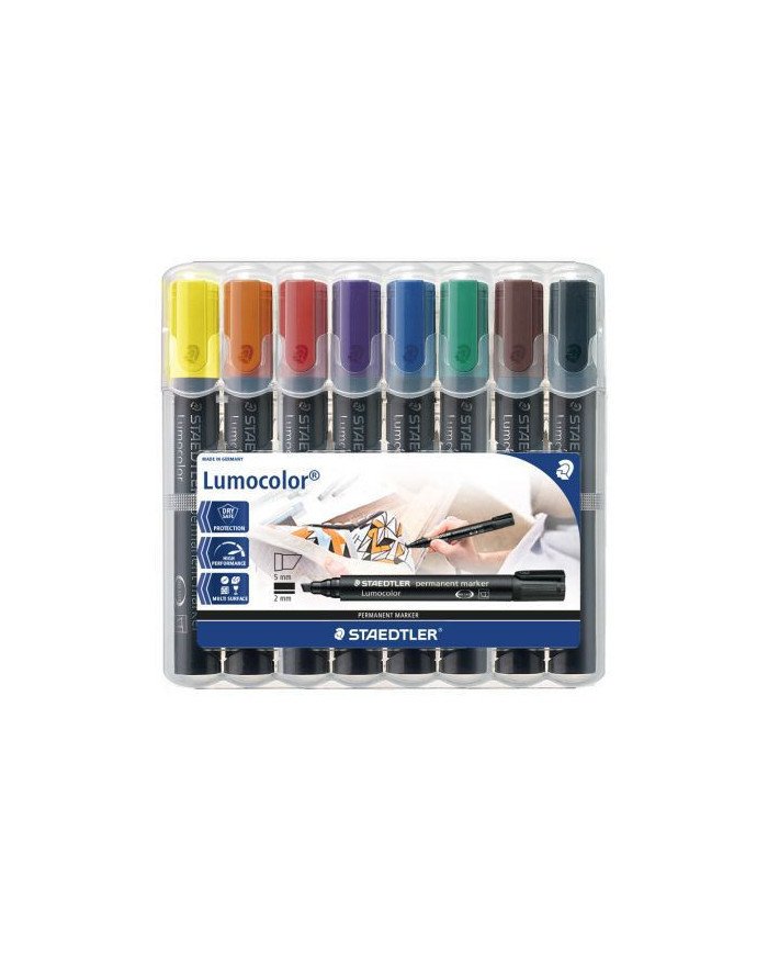 Marqueur permanent- 350- Lumocolor- Etui de 8 Staedtler