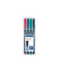 Pack de 4 Marqueurs Permanents 1MM-Lumocolor Staedtler