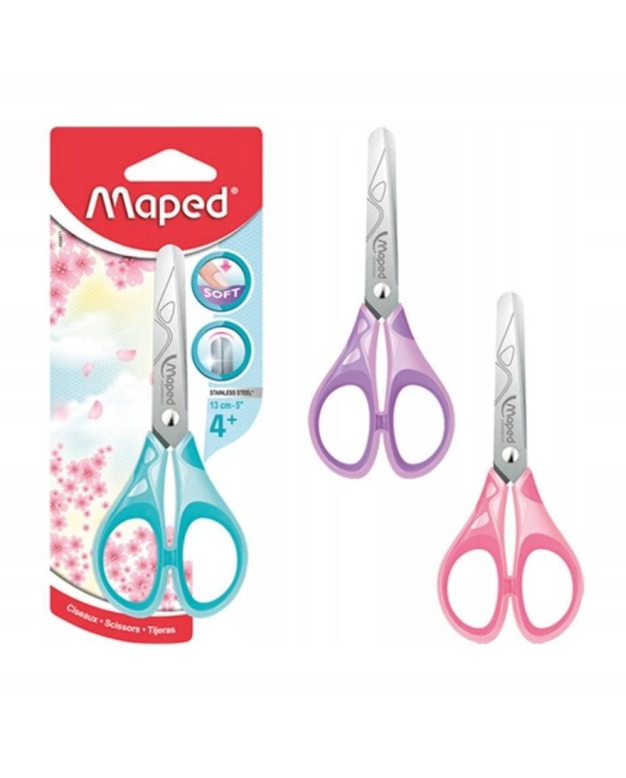 Blister Ciseaux 13CM Soft Pastel MAPED