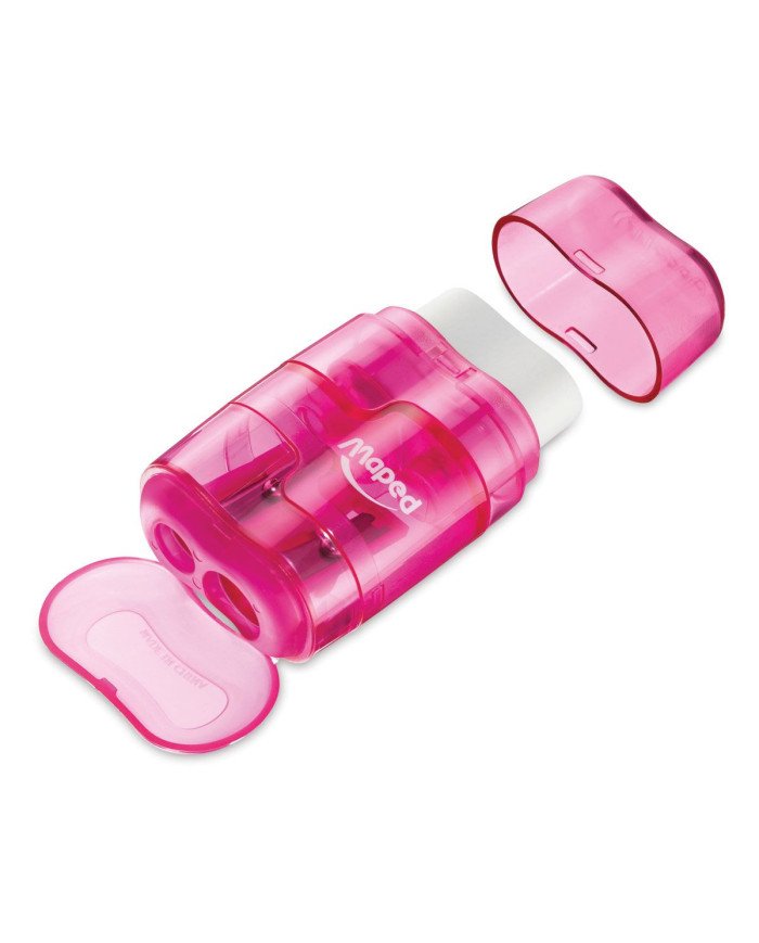 Taille-Crayon + Gomme Connect Translu 2 Trous MAPED