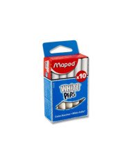 Boîte de 10 Craies Blanches MAPED