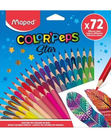 Boite De 72 Crayons de Couleur "Color'peps Star MAPED Boite De 72 Crayons de Couleur "Color'peps Star MAPED