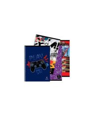 Cahier Spiral cartonné 17*22 - 200P Selecta