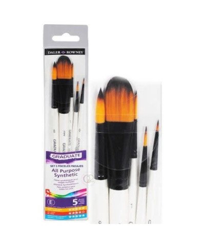 Etui 5 Pinceaux Pour Usages Multiples Daler & Rowney