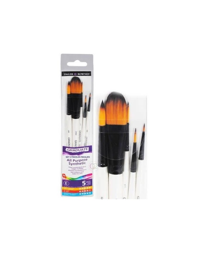 Etui 5 Pinceaux Pour Usages Multiples Daler & Rowney