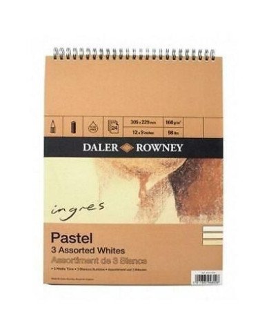 Bloc Papier Pastel Spiral A3 -160G- 24 Feuilles Ingres