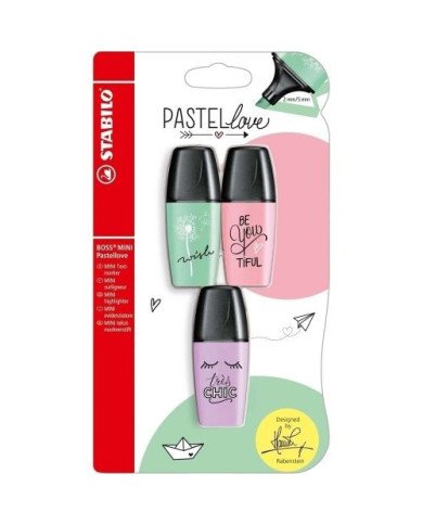 Set Stabilo Boss Mini Pastel Love de 3