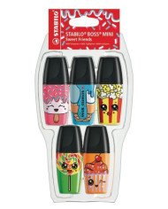 Set Stabilo Boss Mini Sweet Friends Clamshell de 5