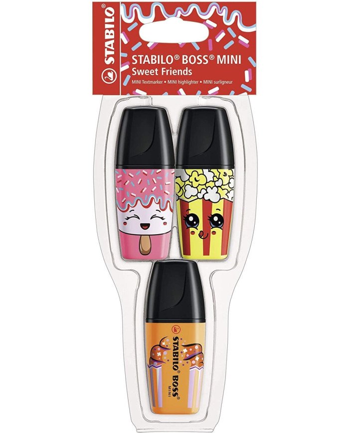 Set Stabilo Boss Mini Sweet Friends de 3
