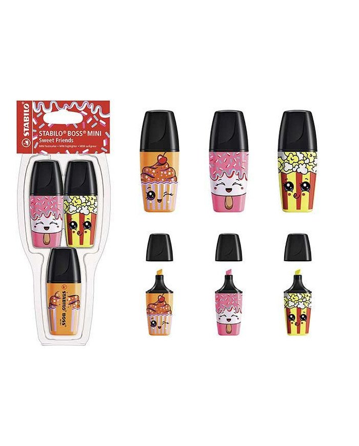 Set Stabilo Boss Mini Sweet Friends de 3