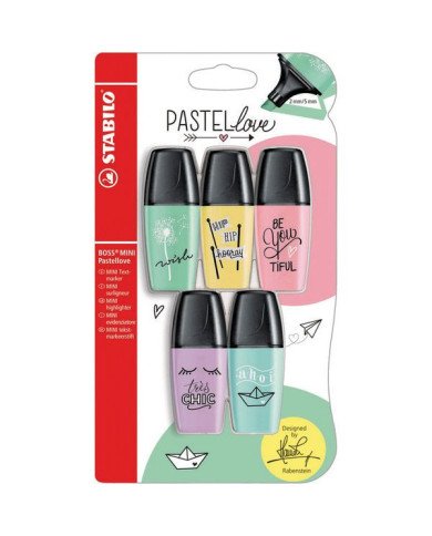 Set Stabilo Boss Mini Pastel Love de 5