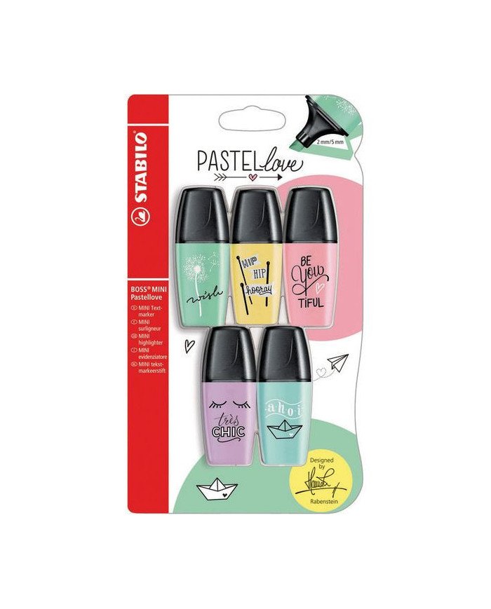 Set Stabilo Boss Mini Pastel Love de 5
