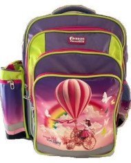 Sac à dos LBH5 Dream Big Jaune Fluo/Violet LEADERS