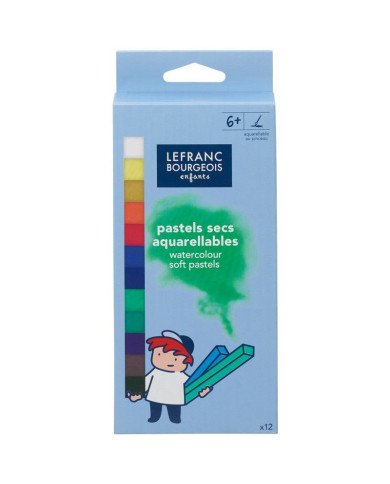 Lot de 12 Pastels Tendres - Color&Co - Aquarellables Lot de 12 Pastels Tendres - Color&Co - Aquarellables