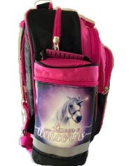 Sac à dos LBH4 Rose et Noir Unicorn LEADERS
