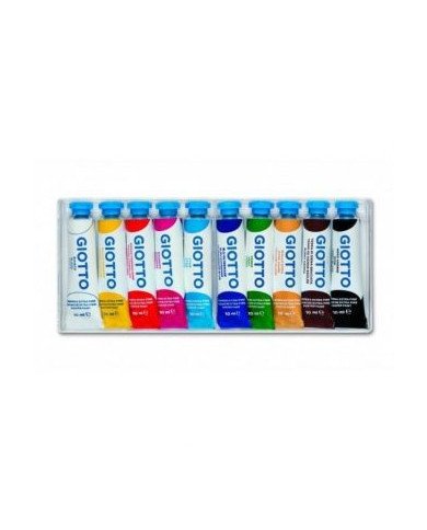 Boite Gouache 10 Tubes 10ML Extra Fine GIOTTO Boite Gouache 10 Tubes 10ML Extra Fine GIOTTO