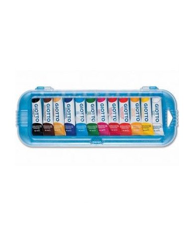 Boîte de 12 Tubes 10 ml Gouache Fine couleurs assorties GIOTTO Boîte de 12 Tubes 10 ml Gouache Fine couleurs assorties GIOTTO