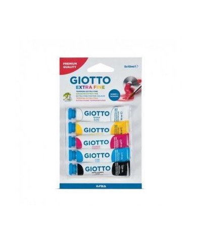 Blister 5 Tubes 10ML Gouache GIOTTO Blister 5 Tubes 10ML Gouache GIOTTO