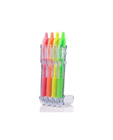 Etui de 4 Stylos Gel G2-07MM Néon PILOT Etui de 4 Stylos Gel G2-07MM Néon PILOT