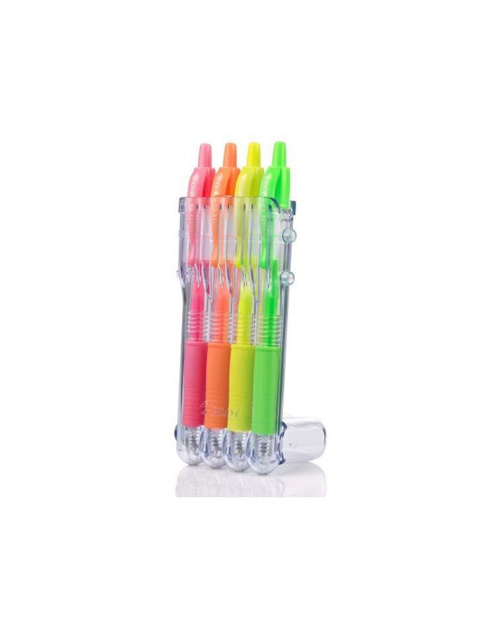 Etui de 4 Stylos Gel G2-07MM Néon PILOT
